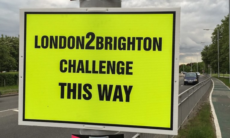London2Brighton Sign