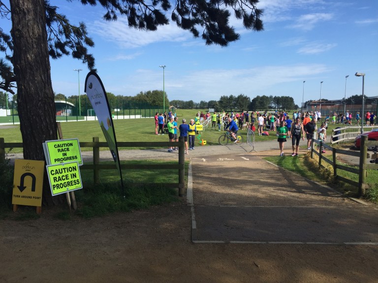 Jersey parkrun finish