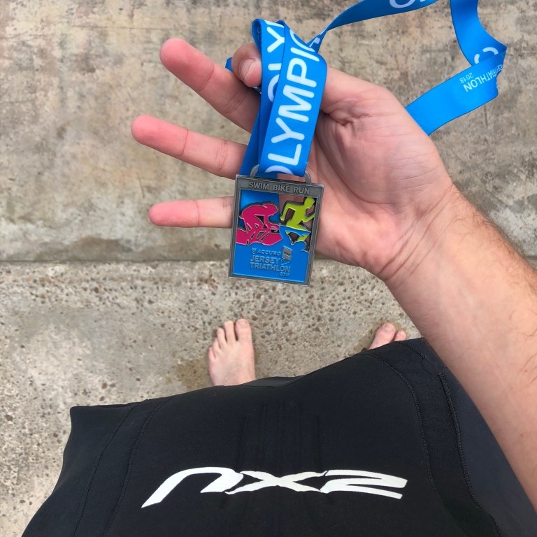 Jersey Triathlon 2018 medal
