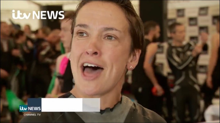 ITV news Jersey Triathlon